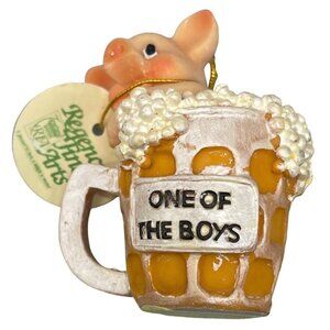 Regency fine arts garden friends collection one of the boys pig cup pink READ